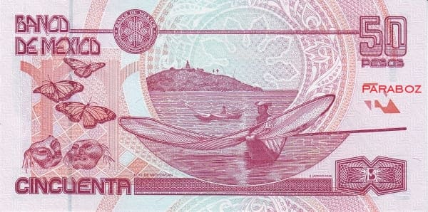 Meksika 50 MXN arka yüz