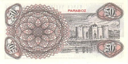 Moldova 50 MDL arka yüz