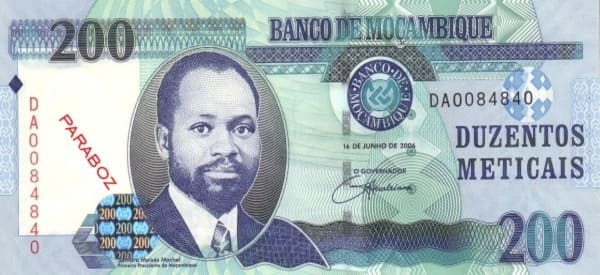 Mozambik 200 MZN ön yüz