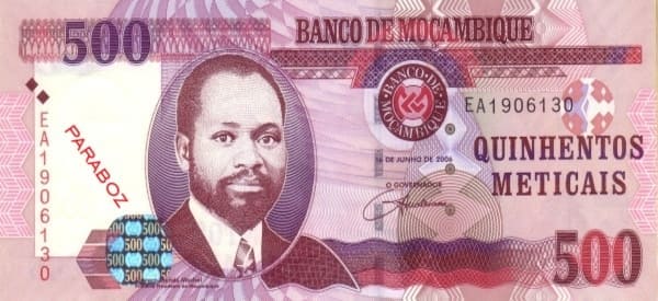 Mozambik 500 MZN ön yüz