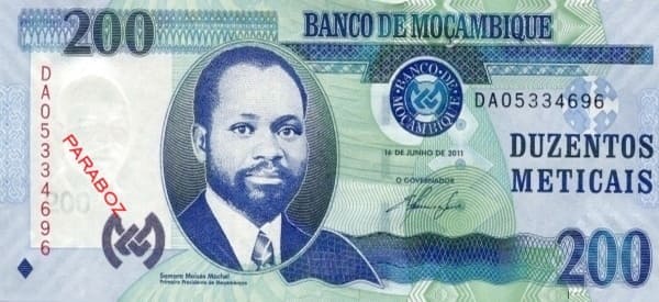 Mozambik 200 MZN ön yüz