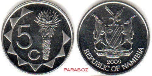 Namibya 0,05 NAD ön yüz