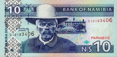 Namibya 10 NAD ön yüz