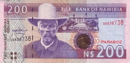 Namibya 200 NAD ön yüz