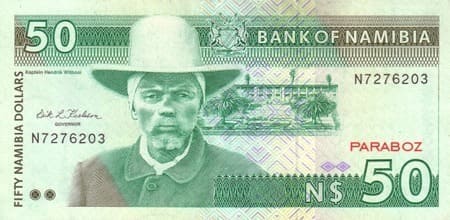 Namibya 50 NAD ön yüz