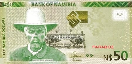 Namibya 50 NAD ön yüz
