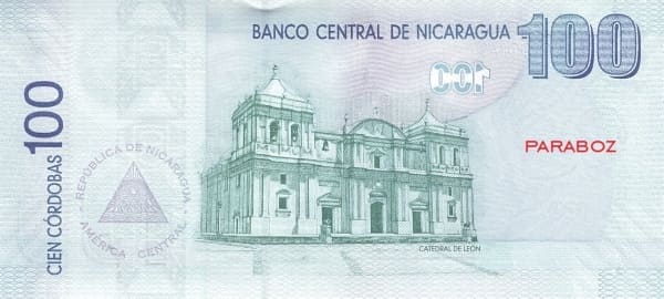 Nikaragua 100 NIO arka yüz