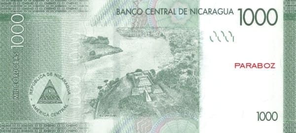 Nikaragua 1.000 NIO arka yüz