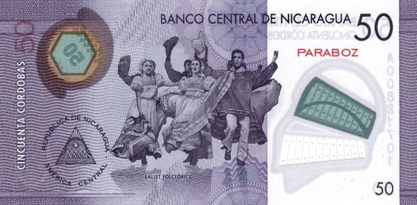 Nikaragua 50 NIO arka yüz