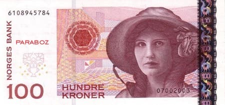 Norveç 100 NOK ön yüz