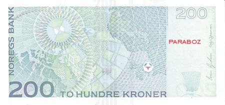 Norveç 200 NOK arka yüz