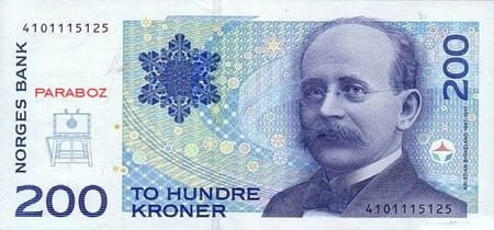 Norveç 200 NOK ön yüz