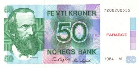 Norveç 50 NOK ön yüz