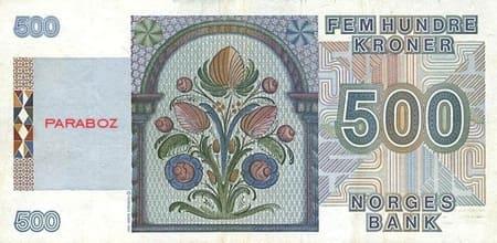 Norveç 500 NOK arka yüz