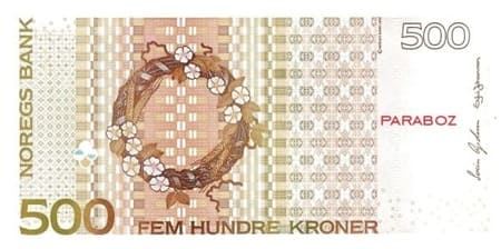 Norveç 500 NOK arka yüz