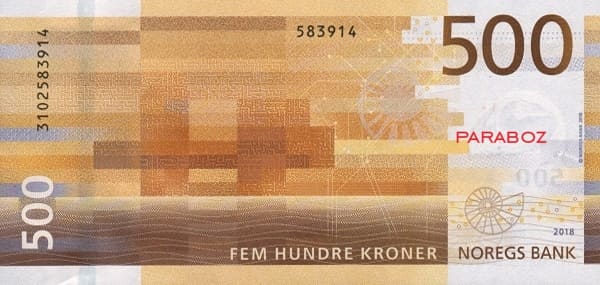 Norveç 500 NOK arka yüz