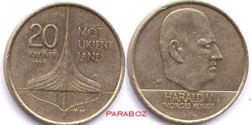Norveç 20 NOK ön yüz