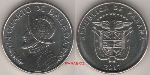 Panama 0,25 PAB ön yüz