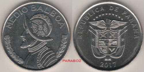 Panama 0,5 PAB ön yüz