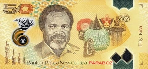 Papua Yeni Gine 50 PGK arka yüz