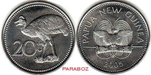 Papua Yeni Gine 0,2 PGK ön yüz
