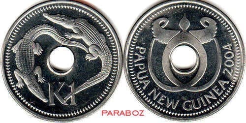 Papua Yeni Gine 1 PGK ön yüz