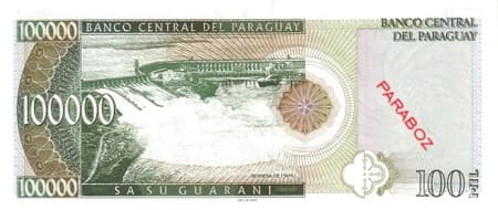 Paraguay 100.000 PYG arka yüz