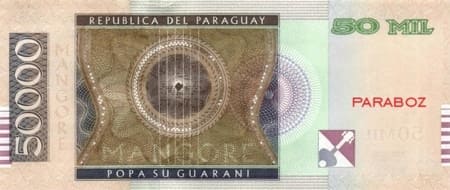 Paraguay 50.000 PYG arka yüz