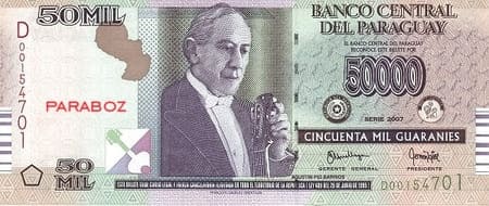 Paraguay 50.000 PYG ön yüz