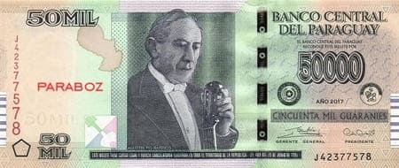 Paraguay 50.000 PYG ön yüz