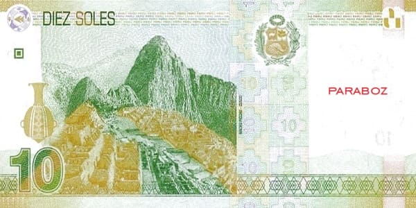 Peru 10 PEN arka yüz