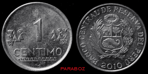 Peru 0,01 PEN ön yüz