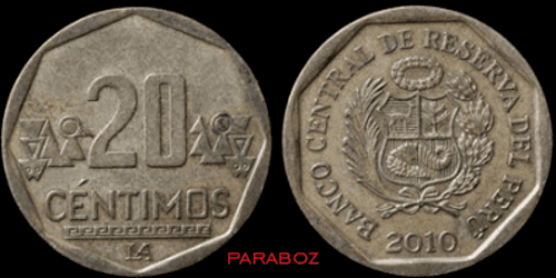 Peru 0,2 PEN ön yüz