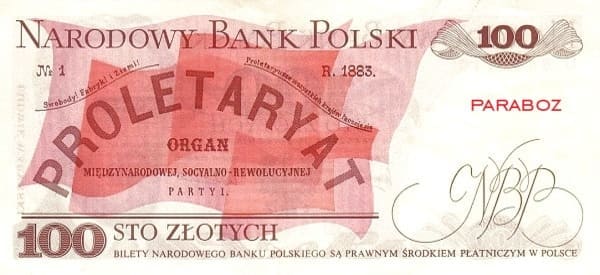 Polonya 100 PLN arka yüz