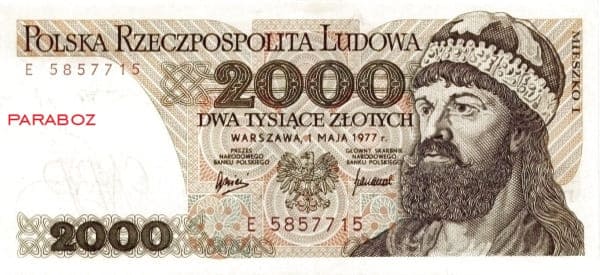 Polonya 2.000 PLN ön yüz
