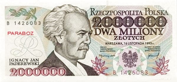Polonya 2.000.000 PLN ön yüz