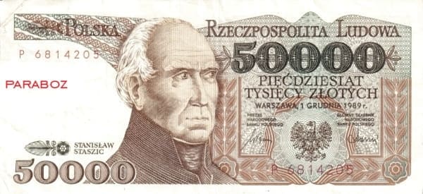 Polonya 50.000 PLN ön yüz