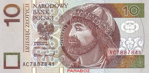 Polonya 10 PLN ön yüz