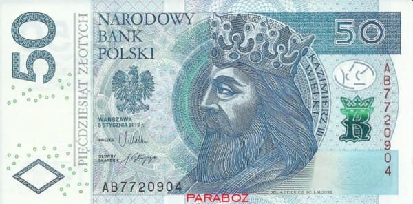 Polonya 50 PLN ön yüz