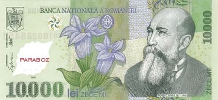 Romanya 10.000 RON ön yüz