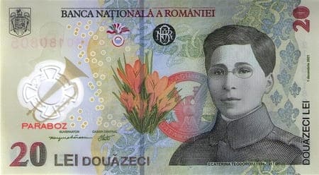 Romanya 20 RON ön yüz