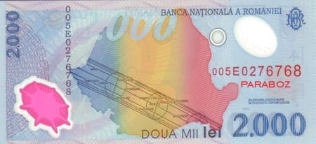 Romanya 2.000 RON arka yüz