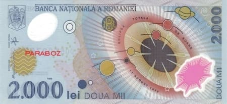Romanya 2.000 RON ön yüz
