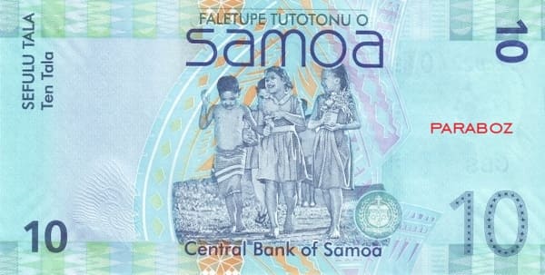 Samoa 10 WST arka yüz