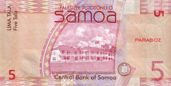 Samoa 5 WST arka yüz