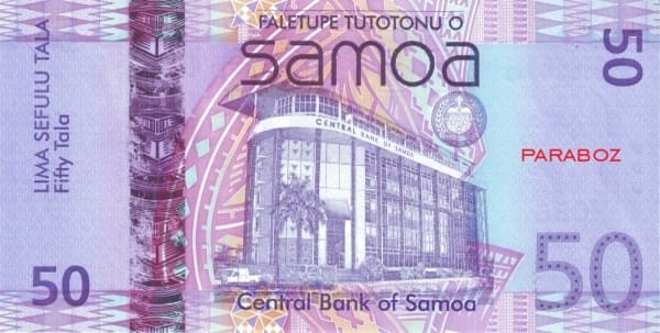 Samoa 50 WST arka yüz