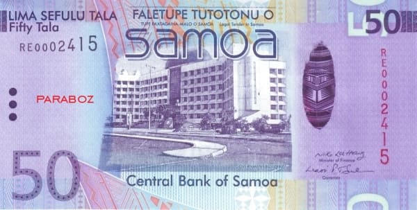 Samoa 50 WST ön yüz