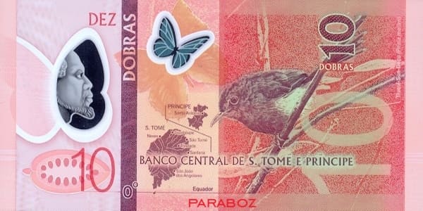 São Tomé ve Príncipe 10 SAO arka yüz
