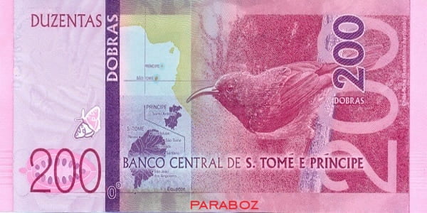 São Tomé ve Príncipe 200 SAO arka yüz