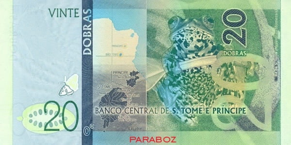 São Tomé ve Príncipe 20 SAO arka yüz